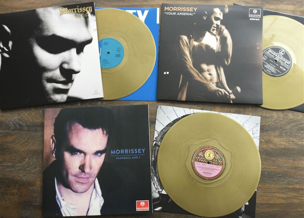 File:Viva hate and your arsenal and vauxhall and i gold vinyl lps.jpg