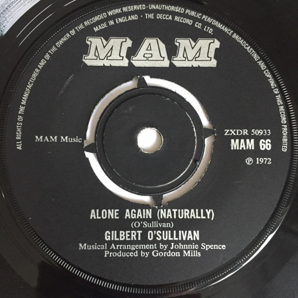 Gilbert O'Sullivan – ALONE AGAIN NATURALLY
